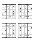 sudoku printables four puzzles jpg